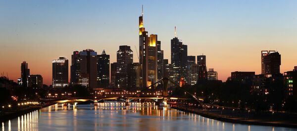 The skyline with its financial district is photographed during sunset in Frankfurt, Germany, April 22, 2020, as the spread of the coronavirus disease (COVID-19) continues The skyline with its financial district is photographed during sunset in Frankfurt, Germany, April 22, 2020, as the spread of the coronavirus disease (COVID-19) continues - Sputnik International