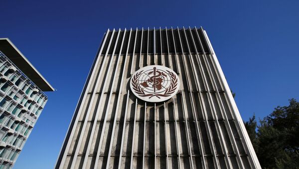 The headquarters of the World Health Organization (WHO) are pictured during the World Health Assembly (WHA) following the outbreak of the coronavirus disease (COVID-19) in Geneva, Switzerland, May 18, 2020 - Sputnik International