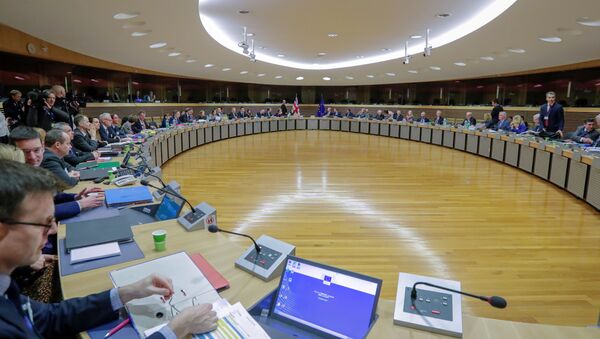 Start of the first round of post-Brexit trade deal talks between the EU and the United Kingdom, in Brussels, Belgium March 2, 2020.  - Sputnik International