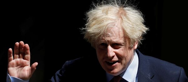 Britain's Prime Minister Boris Johnson in Downing Street following the outbreak of the coronavirus disease (COVID-19), London, Britain, May 20, 2020. - Sputnik International