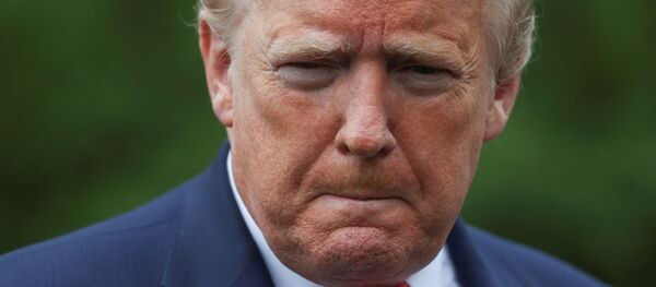 U.S. President Donald Trump talks to reporters as he departs on travel for a coronavirus disease (COVID-19) response event at a ventilator plant in Ypsilanti, Michigan from the South Lawn of the White House in Washington, U.S., May 21, 2020. U.S. President Donald Trump talks to reporters as he departs on travel for a coronavirus disease (COVID-19) response event at a ventilator plant in Ypsilanti, Michigan from the South Lawn of the White House in Washington, U.S., May 21, 2020. - Sputnik International