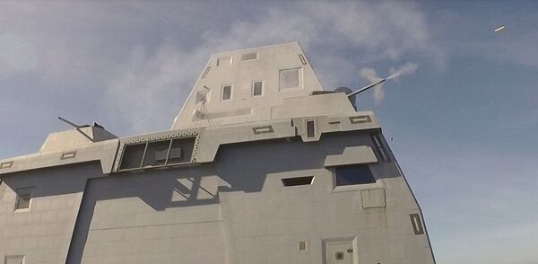 Photo: US Tests New High-Velocity Cannon on USS Zumwalt, World’s Largest Destroyer - Sputnik International
