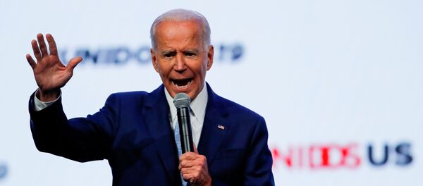 Democratic 2020 presidential candidate and former U.S Vice President Joe Biden gestures as he speaks at the UnidosUS Annual Conference, in San Diego, California, U.S., August 5, 2019. Democratic 2020 presidential candidate and former U.S Vice President Joe Biden gestures as he speaks at the UnidosUS Annual Conference, in San Diego, California, U.S., August 5, 2019. - Sputnik International