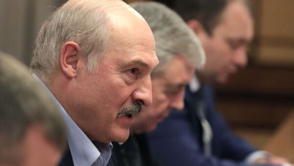 The meeting of Russian President Vladimir Putin with Belarussian President Alexander Lukashenko on 7 February 2020 - Sputnik International