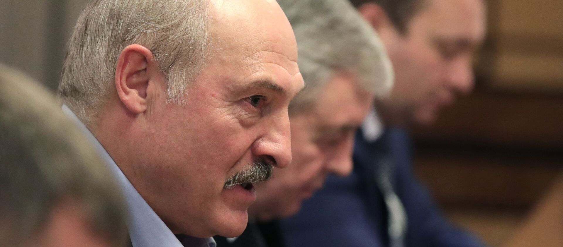 The meeting of Russian President Vladimir Putin with Belarussian President Alexander Lukashenko on 7 February 2020 - Sputnik International, 1920, 25.05.2020