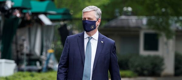 National Security Advisor Robert O'Brien walks after being interviewed at the White House in Washington, U.S., May 24, 2020 National Security Advisor Robert O'Brien walks after being interviewed at the White House in Washington, U.S., May 24, 2020 - Sputnik International
