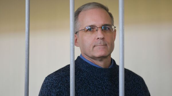 U.S. Paul Whelan waits in a courtroom as the court considers requests to extending his arrest until October 28, at the Lefortovsky Court, in Moscow, Russia. Whelan was accused of espionage and detained by the Russian Federal Security Service on December 28, 2018 - Sputnik International