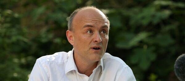 Dominic Cummings, special advisor for Britain's Prime Minister Boris Johnson, reads the official Government guidelines on lockdown while answering questions from the media after making a statement at 10 Downing Street, following the outbreak of the coronavirus disease (COVID-19), London, Britain, 25 May 2020.  - Sputnik International