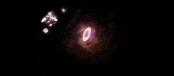 This is an artist’s impression of the ring galaxy This is an artist’s impression of the ring galaxy - Sputnik International