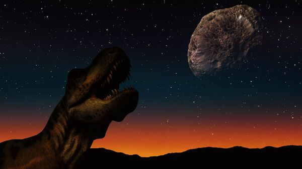 Dinosaur and asteroid - Sputnik International