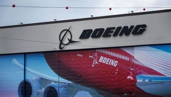 A Boeing logo is seen at the company's facility in Everett, Washington, U.S. January 21, 2020.  - Sputnik International