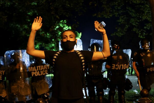 Donald Trump Reveals Why He Was in Underground Bunker as Protests Sweep Across the US Donald Trump Reveals Why He Was in Underground Bunker as Protests Sweep Across the US - Sputnik International