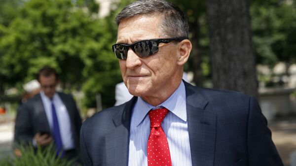 Michael Flynn, President Donald Trump's former national security adviser, departs a federal courthouse after a hearing, Monday, 24 June 2019, in Washington DC. - Sputnik International