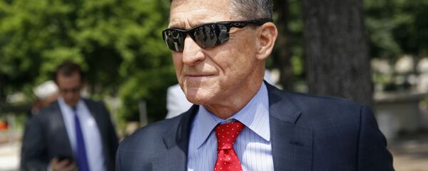 Michael Flynn, President Donald Trump's former national security adviser, departs a federal courthouse after a hearing, Monday, June 24, 2019, in Washington. Michael Flynn, President Donald Trump's former national security adviser, departs a federal courthouse after a hearing, Monday, June 24, 2019, in Washington. - Sputnik International