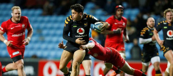 Rugby Union - Premiership - Wasps v Saracens - Ricoh Arena, Coventry, Britain - February 21, 2020 Wasps' Jacob Umaga in action Rugby Union - Premiership - Wasps v Saracens - Ricoh Arena, Coventry, Britain - February 21, 2020 Wasps' Jacob Umaga in action - Sputnik International