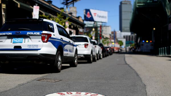 Police cars in Boston, Massachusetts.  - Sputnik International