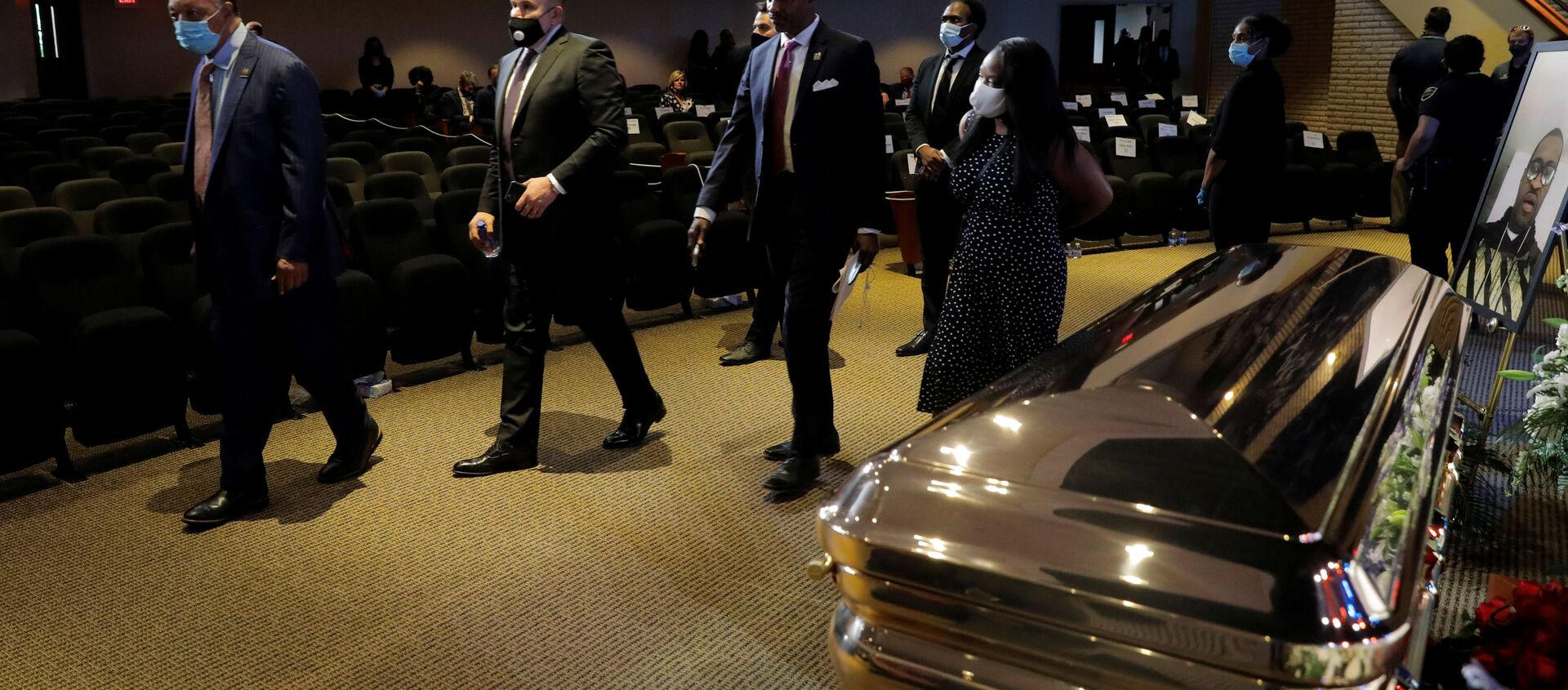 Civil rights activist Reverend Jesse Jackson is seen during a memorial service for George Floyd following his death in Minneapolis police custody, in Minneapolis, in Minneapolis, U.S., June 4, 2020. REUTERS/Lucas Jackson - Sputnik International, 1920, 13.04.2021