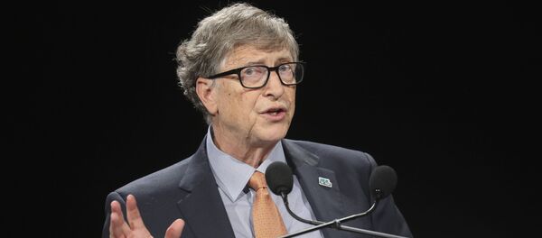 Philanthropist and Co-Chairman of the Bill & Melinda Gates Foundation Bill Gates gestures as he speaks to the audience during the Global Fund to Fight AIDS event at the Lyon's congress hall, central France, Thursday, Oct. 10, 2019 Philanthropist and Co-Chairman of the Bill & Melinda Gates Foundation Bill Gates gestures as he speaks to the audience during the Global Fund to Fight AIDS event at the Lyon's congress hall, central France, Thursday, Oct. 10, 2019 - Sputnik International