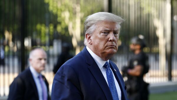 In this Monday, June 1, 2020, file photo, President Donald Trump returns to the White House in Washington. - Sputnik International