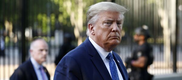 In this Monday, June 1, 2020, file photo, President Donald Trump returns to the White House in Washington. In this Monday, June 1, 2020, file photo, President Donald Trump returns to the White House in Washington. - Sputnik International