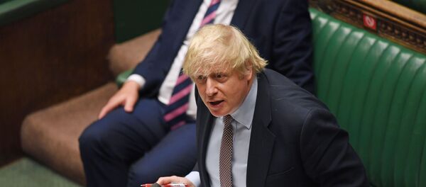 Britain's Prime Minister Boris Johnson speaks during question period at the House of Commons in London, Britain June 3, 2020 Britain's Prime Minister Boris Johnson speaks during question period at the House of Commons in London, Britain June 3, 2020 - Sputnik International