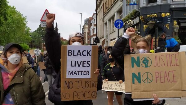 No Justice, No Peace protest in London 6 June 2020 - Sputnik International