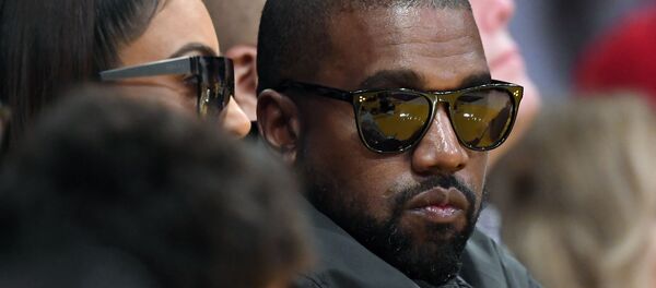 Kim Kardashian, left, and rapper Kanye West watch during the second half of an NBA basketball game between the Los Angeles Lakers and the Cleveland Cavaliers, Monday, Jan. 13, 2020, in Los Angeles Kim Kardashian, left, and rapper Kanye West watch during the second half of an NBA basketball game between the Los Angeles Lakers and the Cleveland Cavaliers, Monday, Jan. 13, 2020, in Los Angeles - Sputnik International