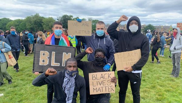 Black Lives Matter Demonstrators, Edinburgh - Sputnik International