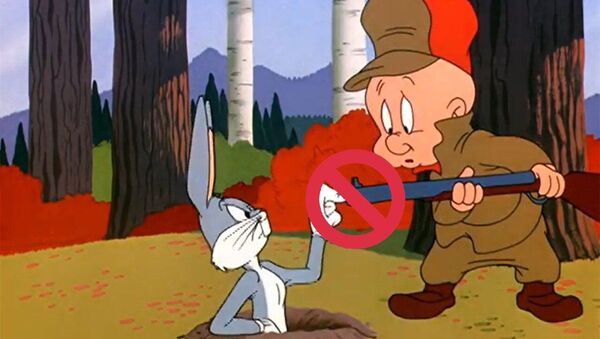 Elmer Fudd and Bugs Bunny, fictional character of the Warner Bros. Looney Tunes/Merrie Melodies series. - Sputnik International