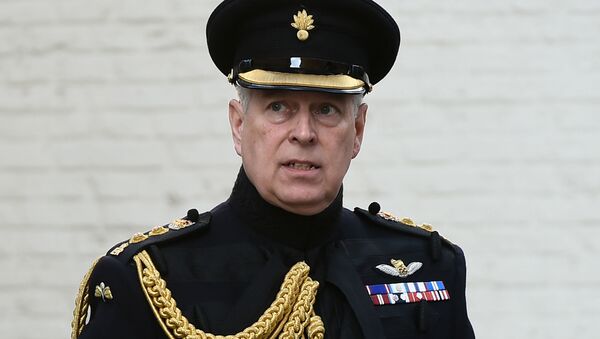 (FILES) In this file photo taken on September 07, 2019 Britain's Prince Andrew, Duke of York, attends a ceremony commemorating the 75th anniversary of the liberation of Bruges, in Bruges - Sputnik International