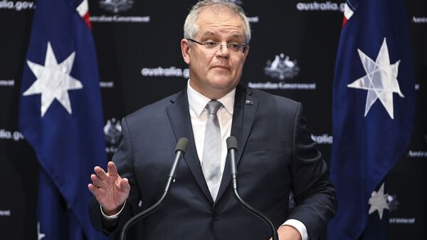 Australian Prime Minister Scott Morrison speaks to the media during a press conference at Parliament House in Canberra, Friday, May 1, 2020 - Sputnik International