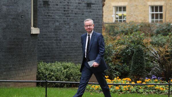 Britain's Chancellor of the Duchy of Lancaster Michael Gove arrives at 10 Downing Street in central London on February 13, 2020 as the prime minister reshuffles his team.  - Sputnik International