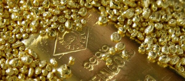 Gold bars and granules are displayed in the Austrian Gold and Silver Separating Plant Oegussa in Vienna June 2, 2009. Gold bars and granules are displayed in the Austrian Gold and Silver Separating Plant Oegussa in Vienna June 2, 2009. - Sputnik International