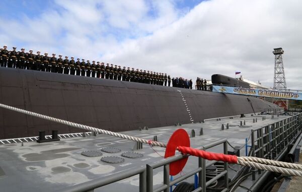 Russian Navy Receives First Improved Borei-A Class Missile Sub on Russia Day Holiday - Video Russian Navy Receives First Improved Borei-A Class Missile Sub on Russia Day Holiday - Video - Sputnik International