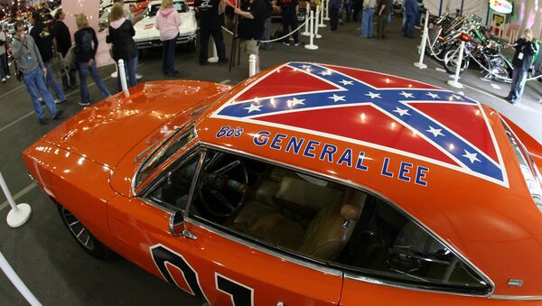 A 1969 Dodge Charger, dubbed The General Lee from the TV series The Dukes of Hazzard, is displayed during the 37th Annual Barrett-Jackson Collector Cars auction in Scottsdale, Arizona, 16 January 2008.  - Sputnik International