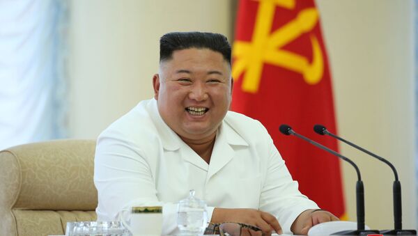 North Korean leader Kim Jong Un takes part in the 13th Political Bureau meeting of the 7th Central Committee of the Workers' Party of Korea (WPK) in this image released June 7, 2020 by North Korea's Korean Central News Agency (KCNA) - Sputnik International