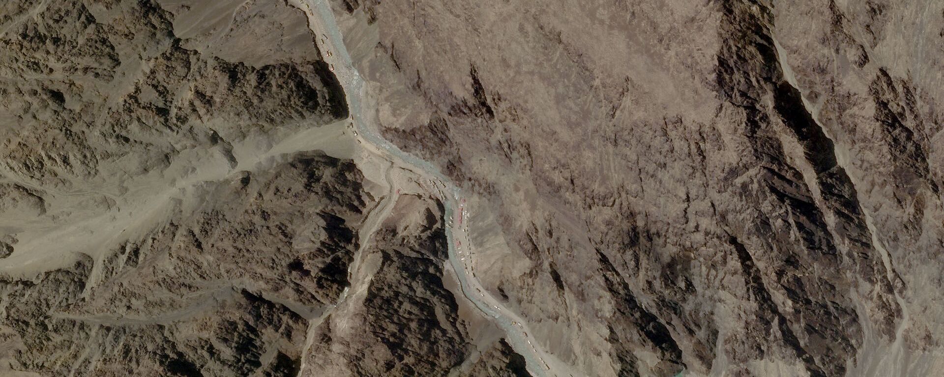 A satellite image taken over Galwan Valley in Ladakh, India, parts of which are contested with China - Sputnik International, 1920, 24.06.2020
