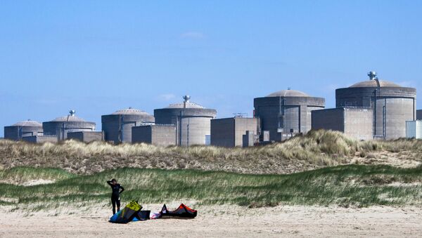 A kite surfer prepares in front of the Gravelines nuclear plant in Gravelines, near Dunkirk, northern France - Sputnik International