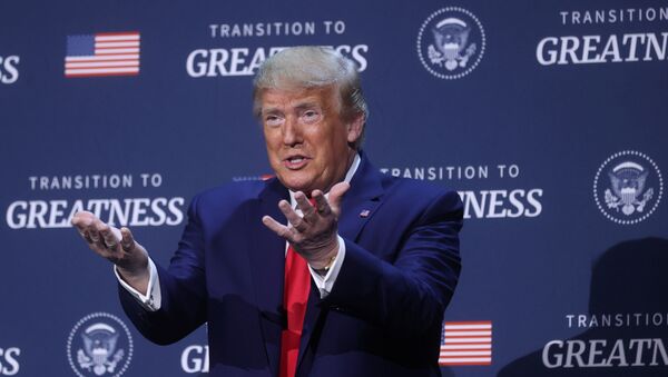 U.S. President Donald Trump speaks during a roundtable discussion with members of the faith community, law enforcement and small business at Gateway Church Dallas Campus in Dallas, Texas, U.S., June 11, 2020 - Sputnik International