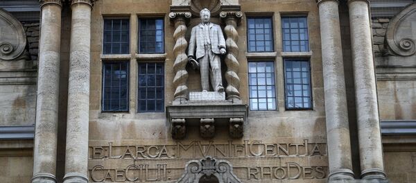 A statue of British colonialist Cecil Rhodes is seen on the side of Oriel College in Oxford, following the death of George Floyd who died in police custody in Minneapolis, Oxford, Britain, June 9, 2020. A statue of British colonialist Cecil Rhodes is seen on the side of Oriel College in Oxford, following the death of George Floyd who died in police custody in Minneapolis, Oxford, Britain, June 9, 2020. - Sputnik International