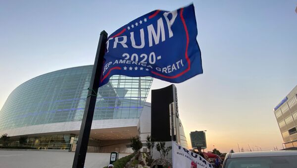 Supporters of U.S. President Donald Trump camp outside the BOK Center, the venue for his upcoming rally, in Tulsa, Oklahoma, U.S. June 17, 2020 - Sputnik International