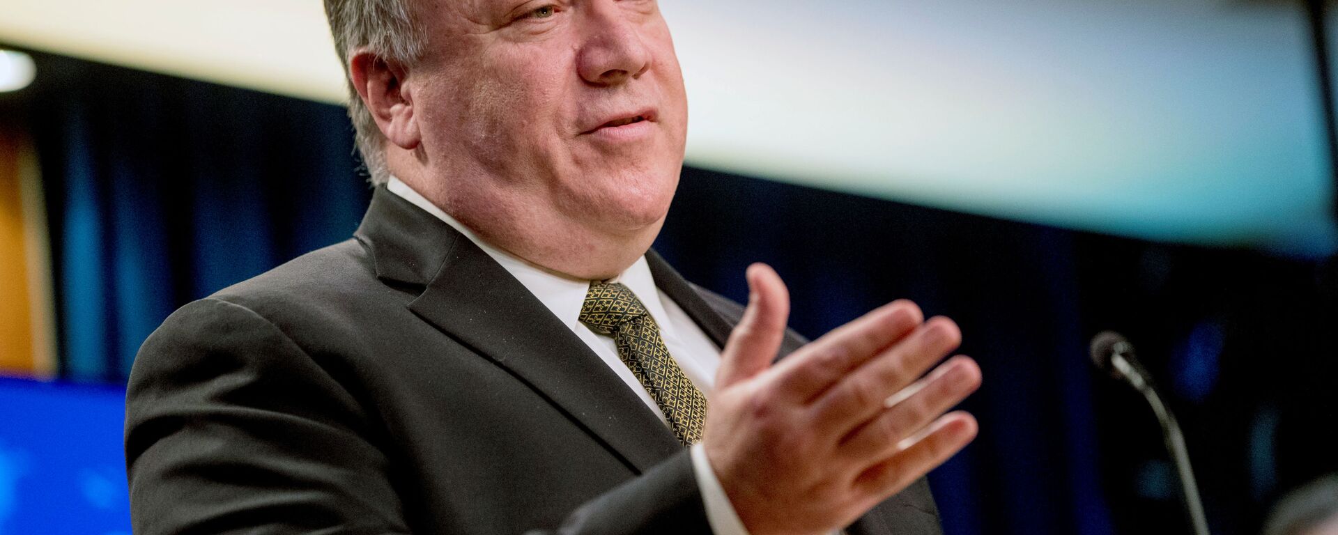 US Secretary of State Mike Pompeo speaks during a news conference at the State Department in Washington, DC, U.S. June 10, 2020. US Secretary of State Mike Pompeo speaks during a news conference at the State Department in Washington, DC, U.S. June 10, 2020. - Sputnik International, 1920, 21.06.2020