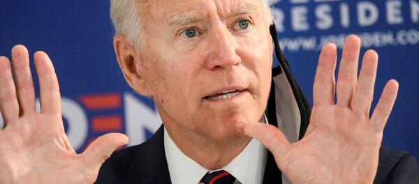 Democratic U.S. presidential candidate and former Vice President Joe Biden speaks at a campaign event devoted to the reopening of the U.S. economy during the coronavirus disease (COVID-19) pandemic in Philadelphia, Pennsylvania, U.S., June 11, 2020 Democratic U.S. presidential candidate and former Vice President Joe Biden speaks at a campaign event devoted to the reopening of the U.S. economy during the coronavirus disease (COVID-19) pandemic in Philadelphia, Pennsylvania, U.S., June 11, 2020 - Sputnik International