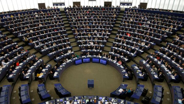 Members of the European Parliament take part in a voting session in Strasbourg, France, November 28, 2019. - Sputnik International