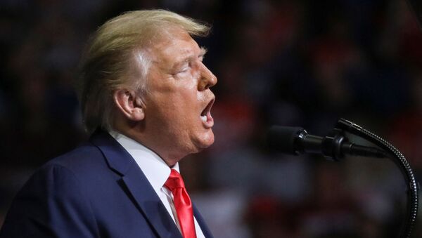 US President Donald Trump speaks during his first re-election campaign rally in several months in the midst of the coronavirus disease (COVID-19) outbreak, at the BOK Center in Tulsa, Oklahoma, 20 June 2020. - Sputnik International
