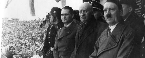 Rudolph Hess, Henri de Bayeux Latour and Adolf Hitler Rudolph Hess, Henri de Bayeux Latour and Adolf Hitler - Sputnik International