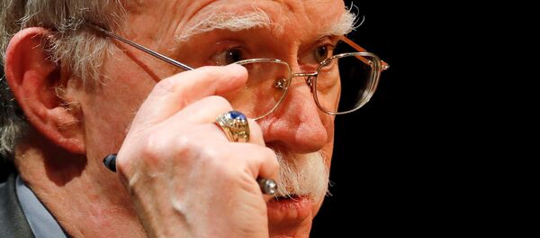 Former U.S. national security adviser John Bolton adjusts his glasses during his lecture at Duke University in Durham, North Carolina, U.S. February 17, 2020 - Sputnik International