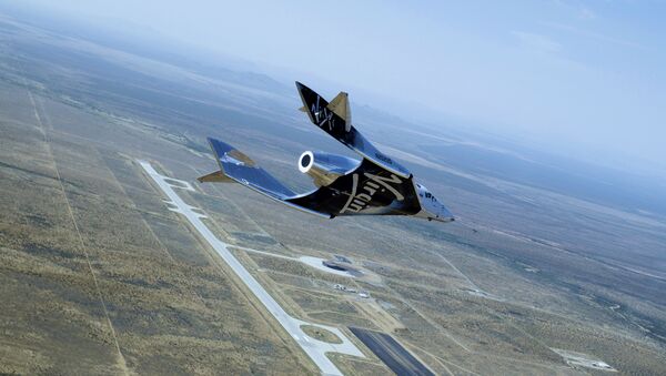 Virgin Galactic's SpaceShipTwo Unity Second Glide Flight over Spaceport America on June 25, 2020 - Sputnik International