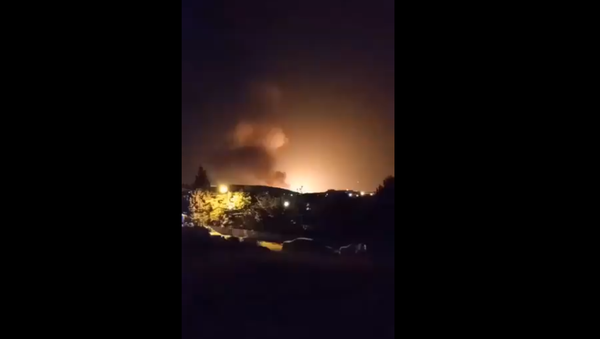 Closer view of explosion that occurred this evening in #Tehran, #Iran. - Sputnik International