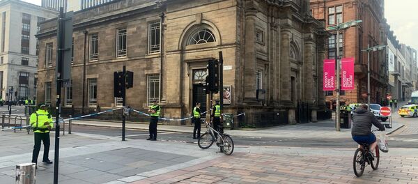 The scene in the centre of Glasgow after the stabbing incident on 26 June 2020. - Sputnik International